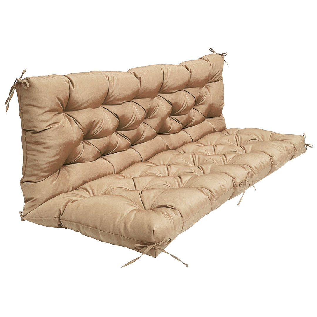 Swing Cushion 2-3 Seater Waterproof with Backrest 59x43.3in