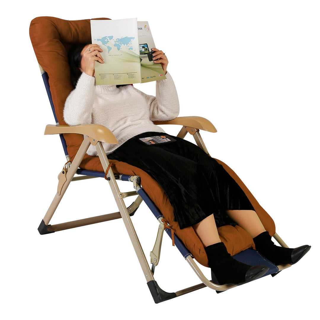 66.92x22.04in Thickened Chaise Lounger Cushion Recliner Rocking Chair Sofa Mat Deck Chair Cushion