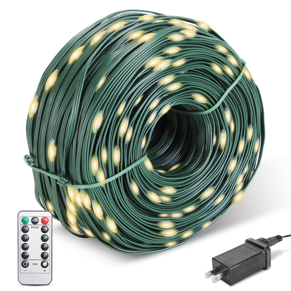 330FT 1000LED Christmas String Lights | Waterproof Outdoor Fairy Lights with Remote & 8 Modes