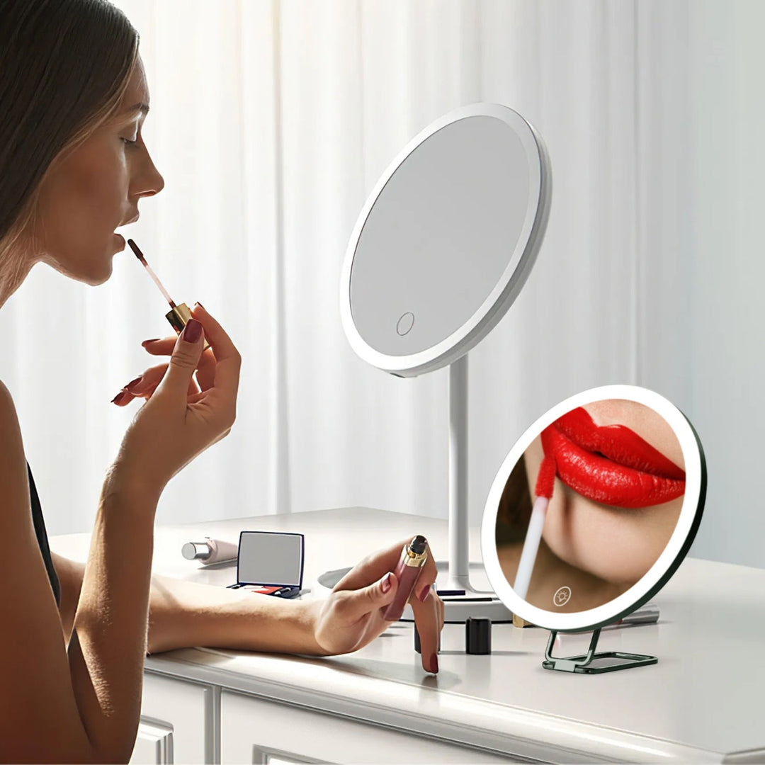 30X Magnifying Mirror With Light 3 Colors Dimmable Brightness Included Tweezer Scissor _x000B__x000B_Travel Magnifying Makeup Mirror with Suction Cup 360¡ Adjusta