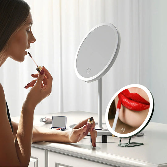 30X Magnifying Mirror With Light 3 Colors Dimmable Brightness Included Tweezer Scissor _x000B__x000B_Travel Magnifying Makeup Mirror with Suction Cup 360¡ Adjusta
