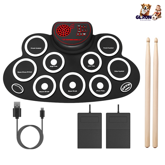 GBruno 10 Pads Electric Drum Set