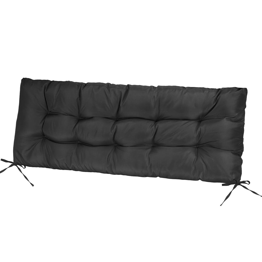 Bench Seat Cushion For Indoor Outdoor Furniture Non Slip Long Chair Cushion with Ties Strap Waterproof Swing Cushion 51.18x19.68IN For Garden Patio Ba