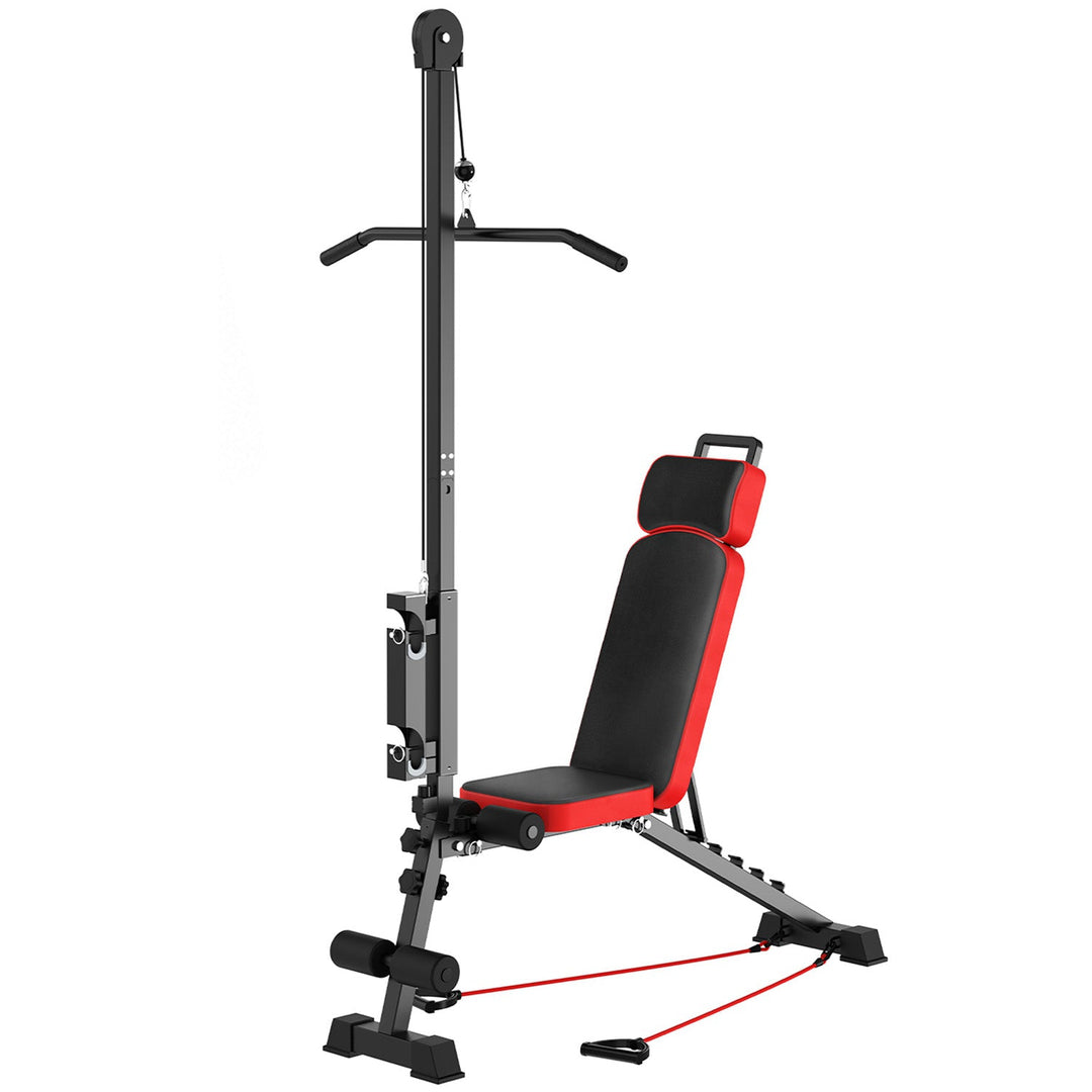 Multi-Functional Weight Bench with Pulley System