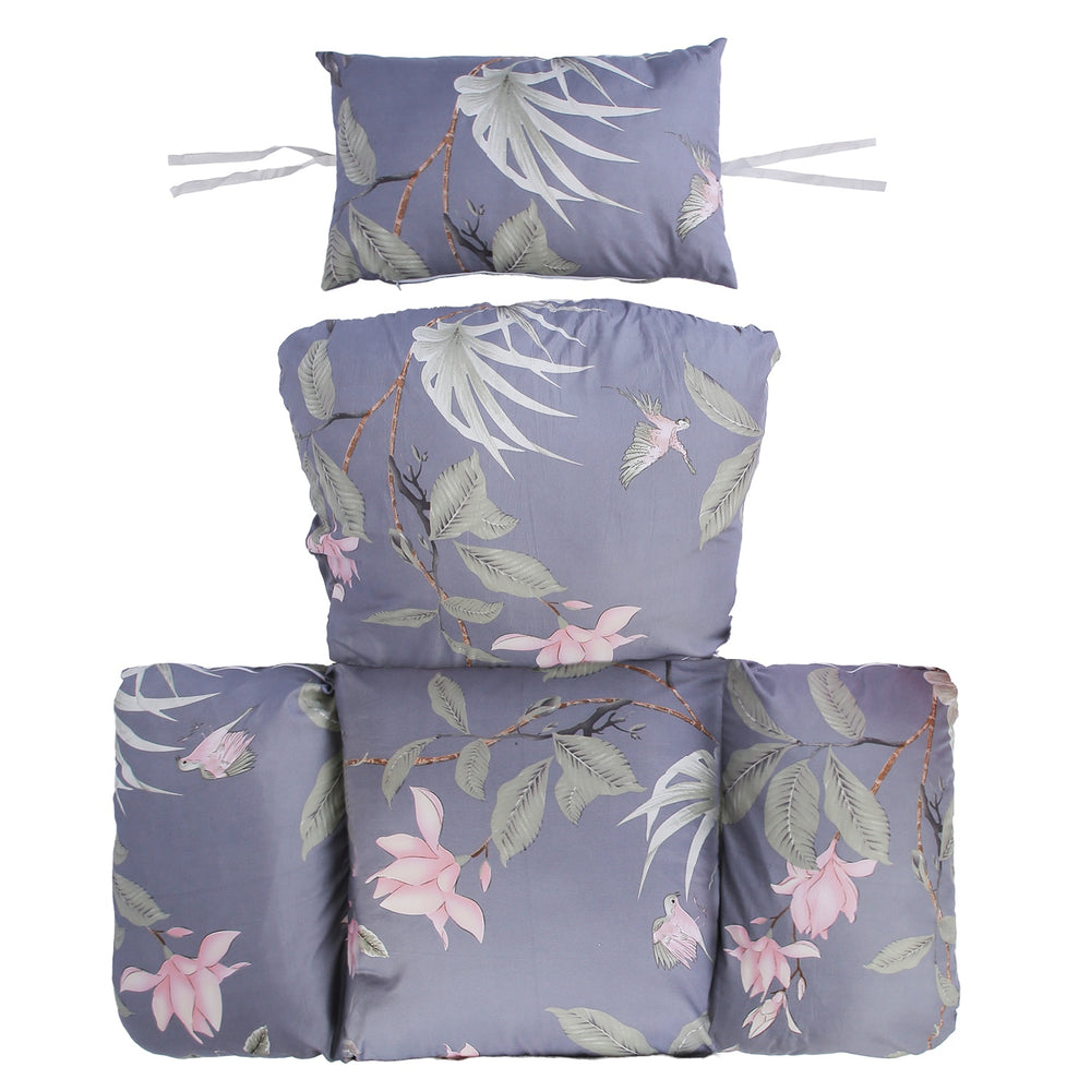 Egg Chair Cushion with Headrest - Thick Padded Hanging Seat