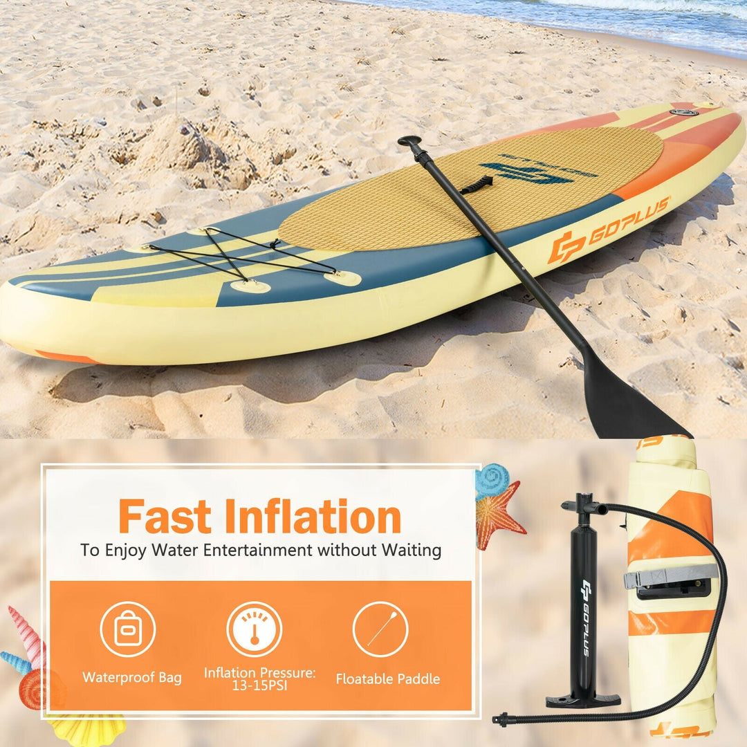 Inflatable Stand Up Paddle Board Surfboard with Bag Aluminum Paddle and Hand Pump