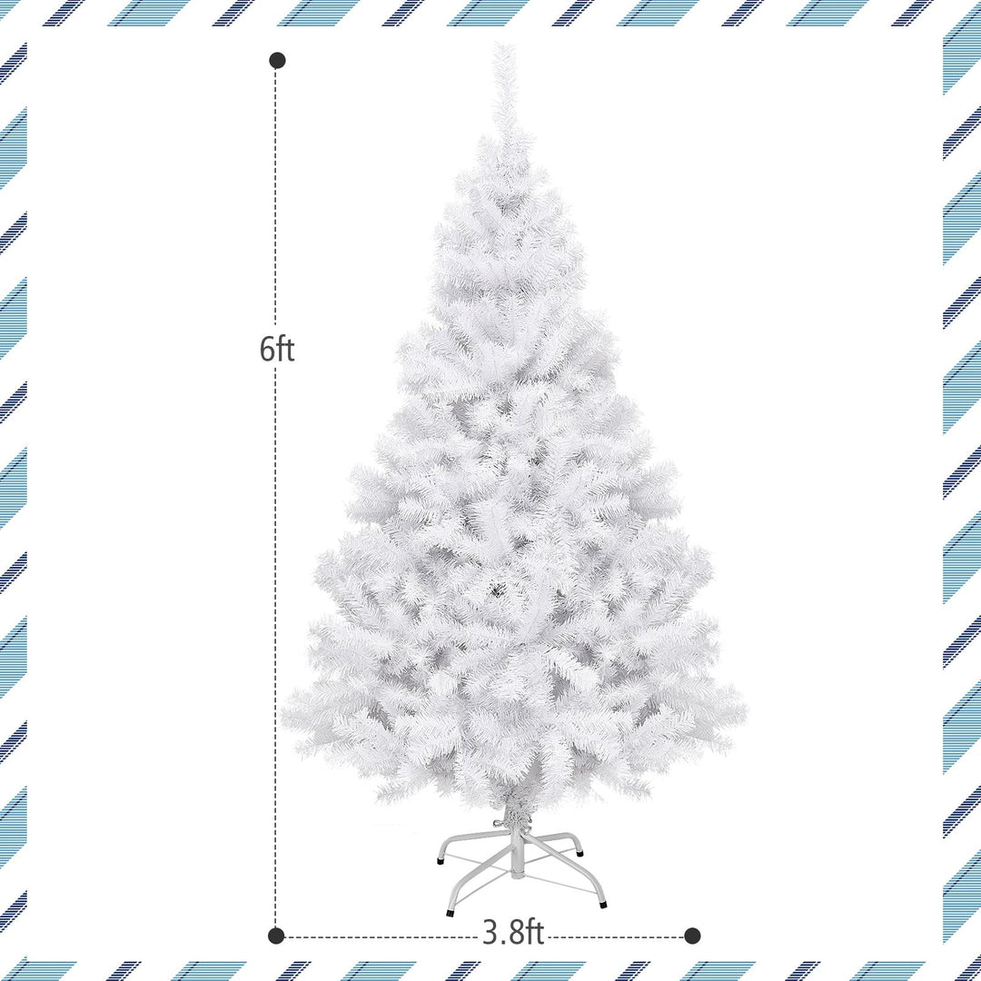 6' / 7.5' / 9' Hinged Artificial Christmas Tree with Metal Stand