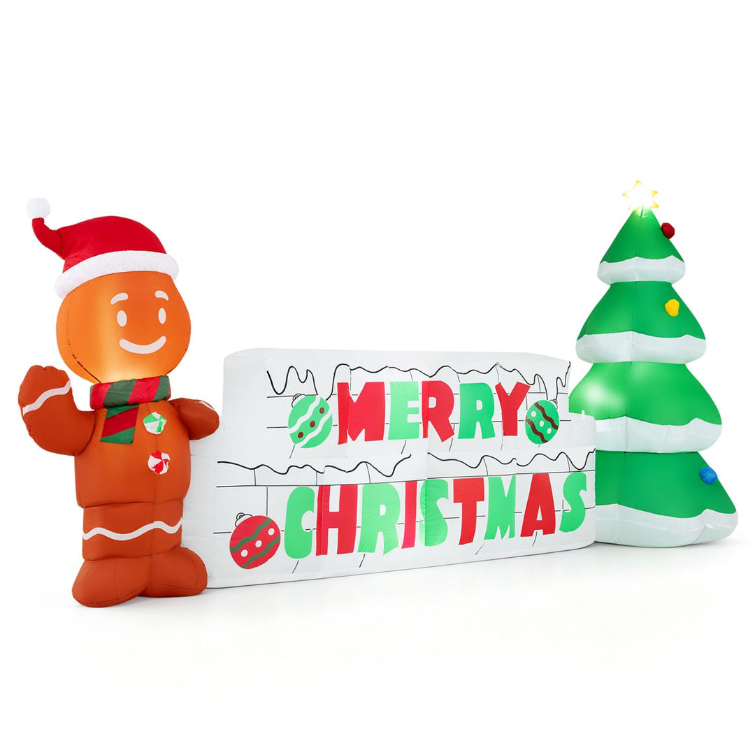 9.5 FT Long Inflatable Merry Christmas Sign Outdoor Decoration