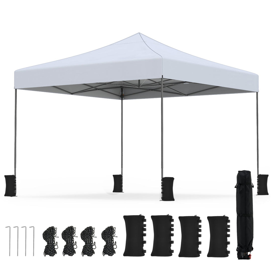 9.5 x 9.5 Feet Pop up Canopy Tent with Adjustable Heights