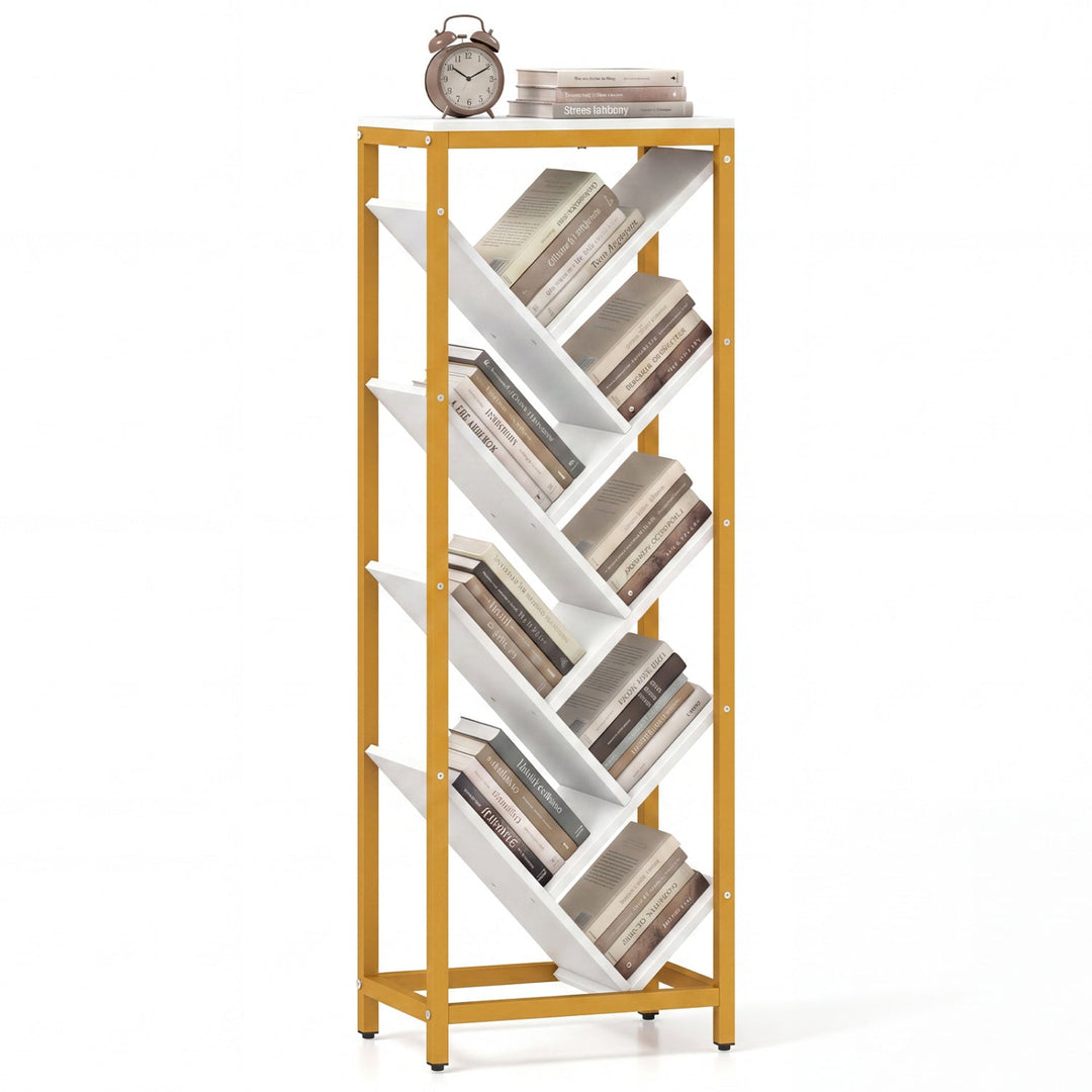 9-Tier Freestanding Bookcase for Hardcover Books