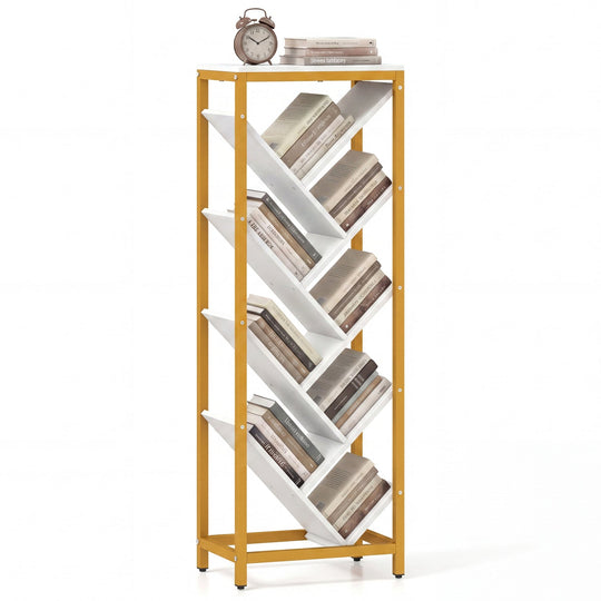 9-Tier Freestanding Bookcase for Hardcover Books