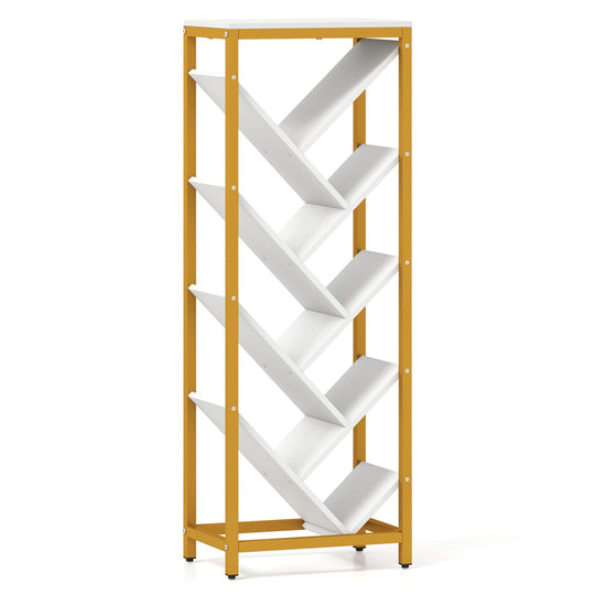 9-Tier Freestanding Bookcase for Hardcover Books