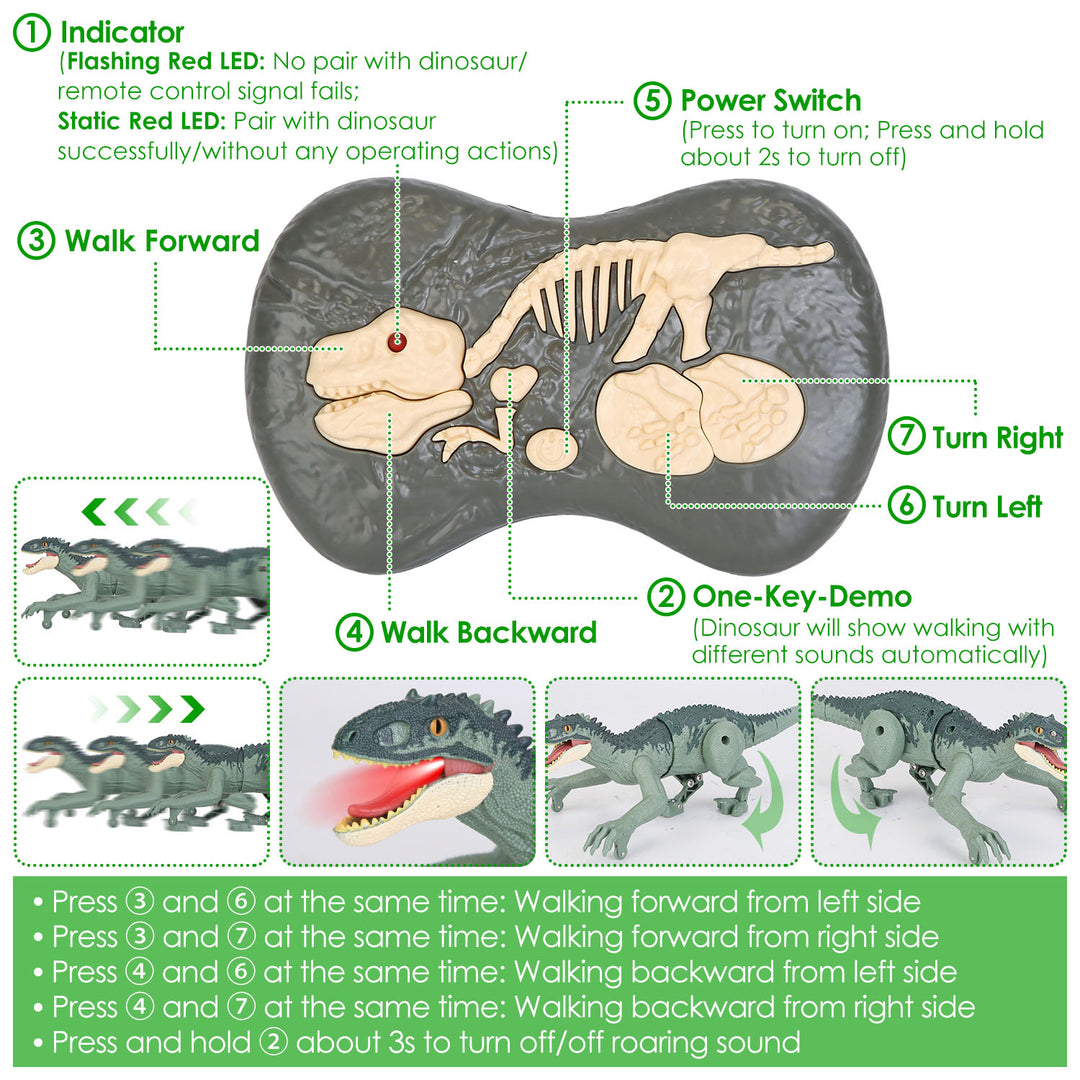 GBruno Remote Control Dinosaur Toys