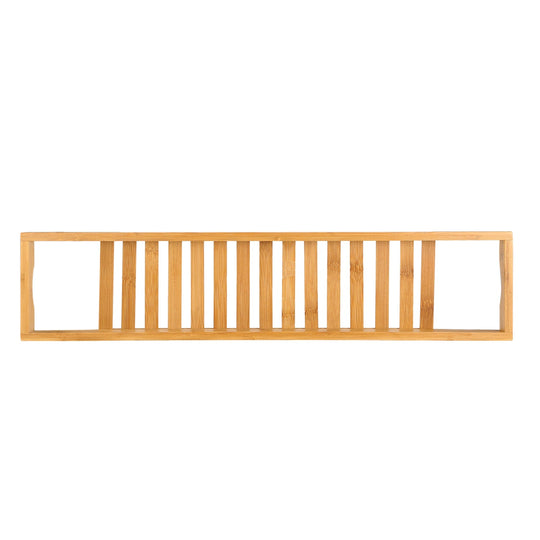 Bamboo Bathtub Tray Bath Table Bathroom Storage Rack Soap Cellphone Wine Glass Shelf Organizer