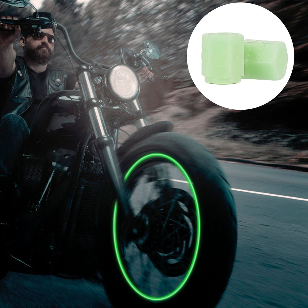 12Pcs Car Tire Valve Stem Caps Luminous Dustproof Stem Tyre Covers for Cars SUVs Truck Motorcycles Bicycles