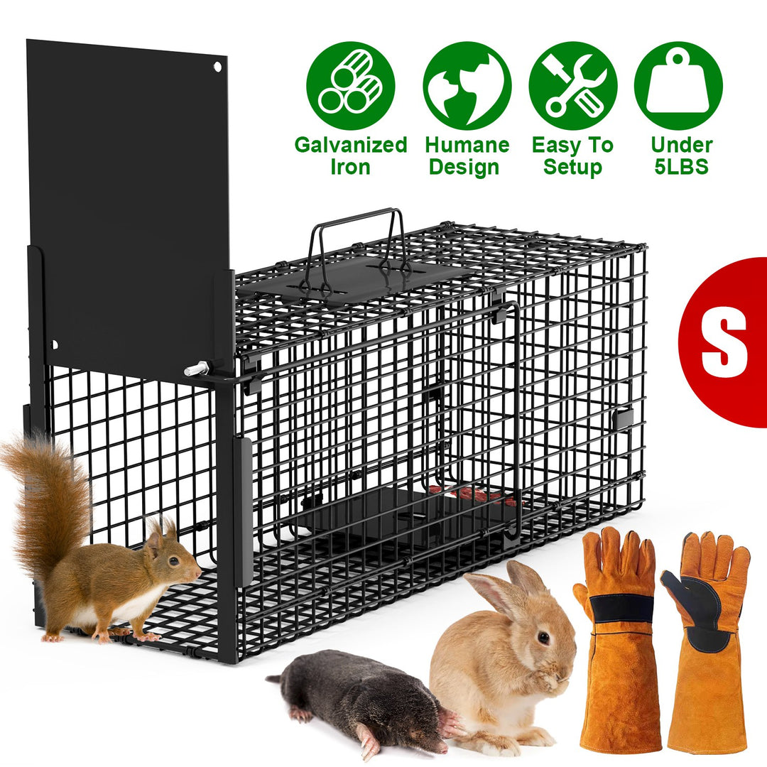 40in Live Animal Trap Cage - Humane Catch & Release