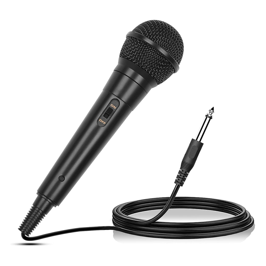 Handheld Wired Dynamic Microphone | Vocal Mic with Switch & 13ft Cable