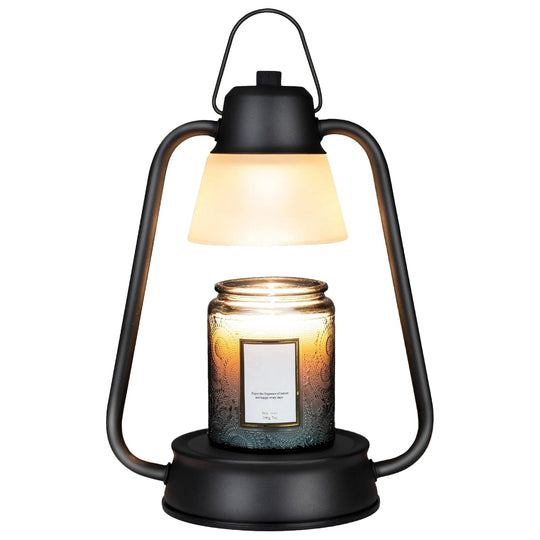 Electric Wax Melt Warmer Lamp Dimmable Fragrance Warmer Wax Candle Melter with 2 GU10 Bulbs Hanging Hook for Living Room Bathroom Office Table Decor