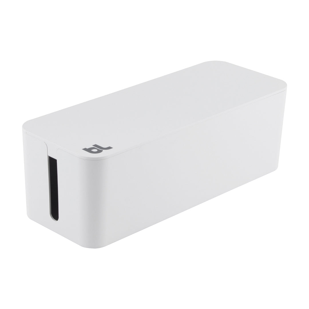 Bluelounge CableBox Cable Organizer & Surge Protector Box, 16 in. - White