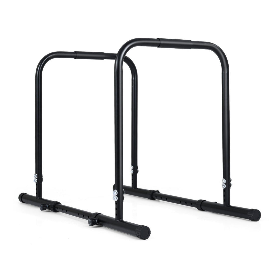 Adjustable Dip Bar Station with 660 LBS Capacity for Home Gym