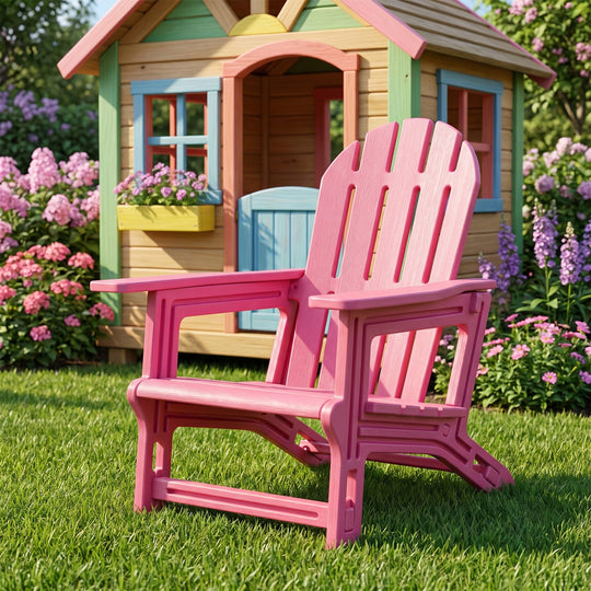 Kids Adirondack Chair All-Weather HDPE Outdoor Seating