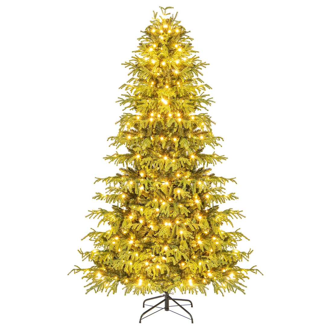 Artificial Christmas Tree with LED Lights and PVC Mixed Branch Tips