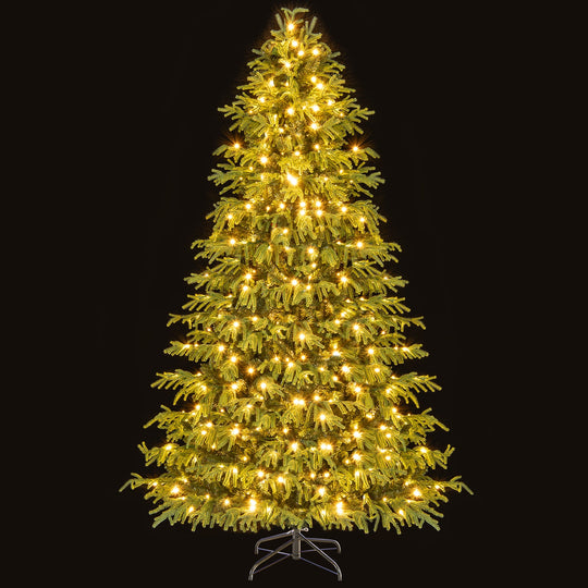Artificial Christmas Tree with LED Lights and PVC Mixed Branch Tips