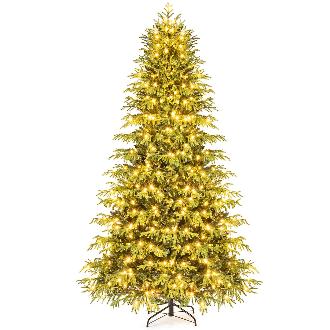 Artificial Christmas Tree with LED Lights and PVC Mixed Branch Tips