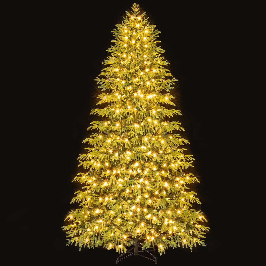 Artificial Christmas Tree with LED Lights and PVC Mixed Branch Tips