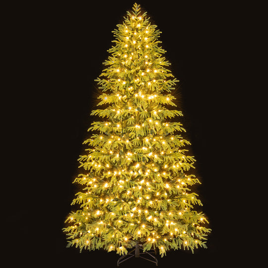 Artificial Christmas Tree with LED Lights and PVC Mixed Branch Tips