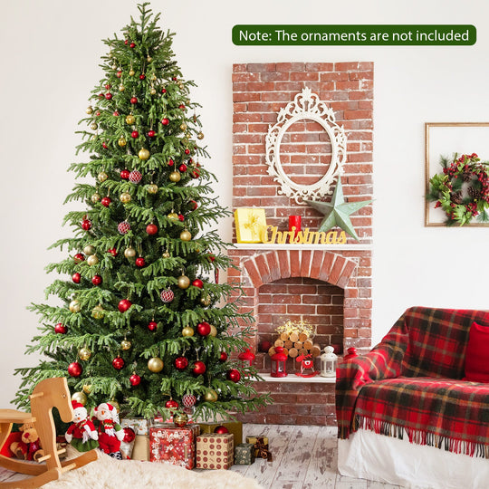 Artificial Christmas Tree with LED Lights and PVC Mixed Branch Tips