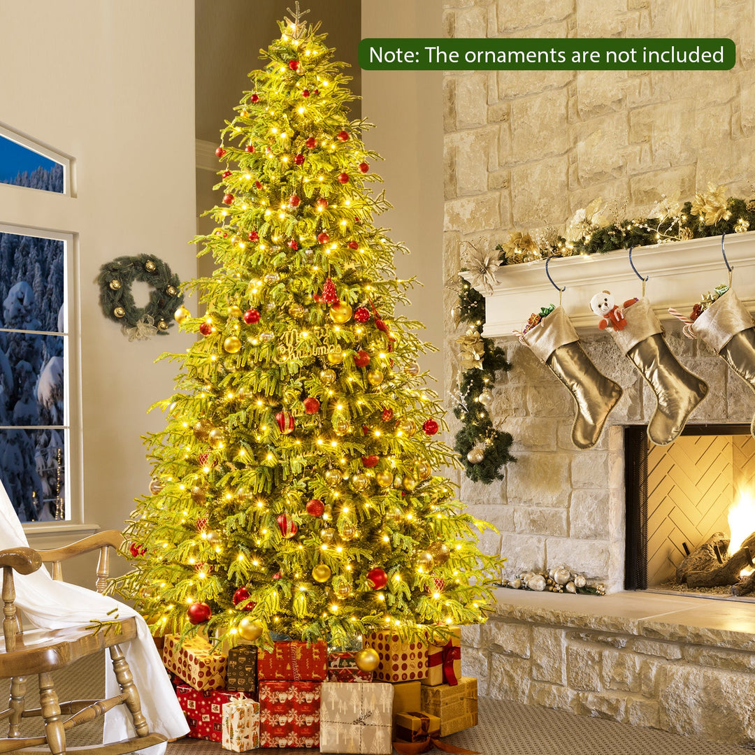 Artificial Christmas Tree with LED Lights and PVC Mixed Branch Tips
