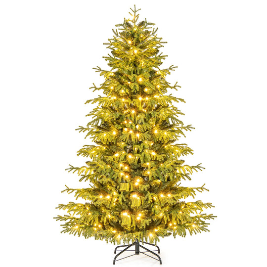 Artificial Christmas Tree with LED Lights and PVC Mixed Branch Tips