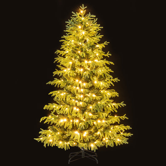 Artificial Christmas Tree with LED Lights and PVC Mixed Branch Tips