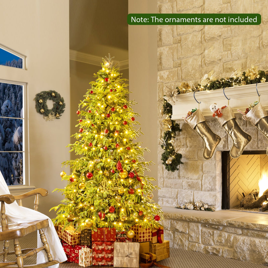 Artificial Christmas Tree with LED Lights and PVC Mixed Branch Tips
