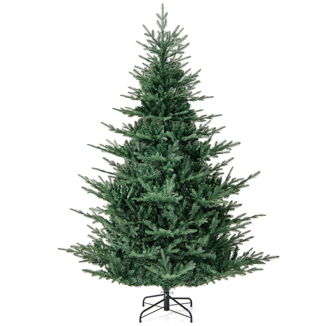 Artificial Christmas Tree with Branch Tips and Warm White LED Lights