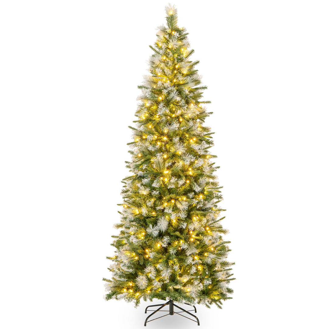 6/7.5/9 FT Artificial Christmas Tree with Warm-White LED Lights