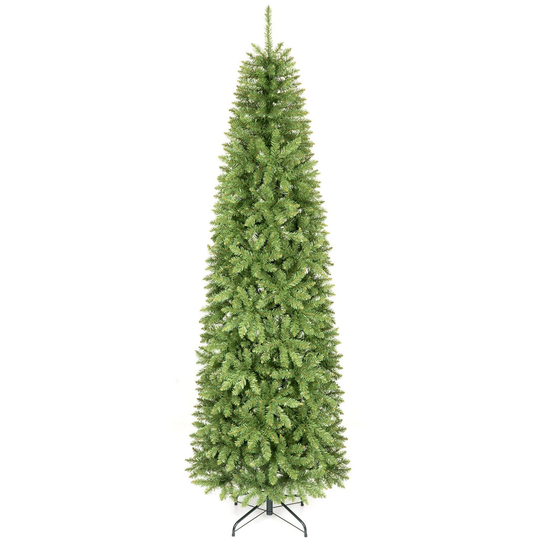 7.5 FT Artificial Pencil Christmas Tree with Metal Stand