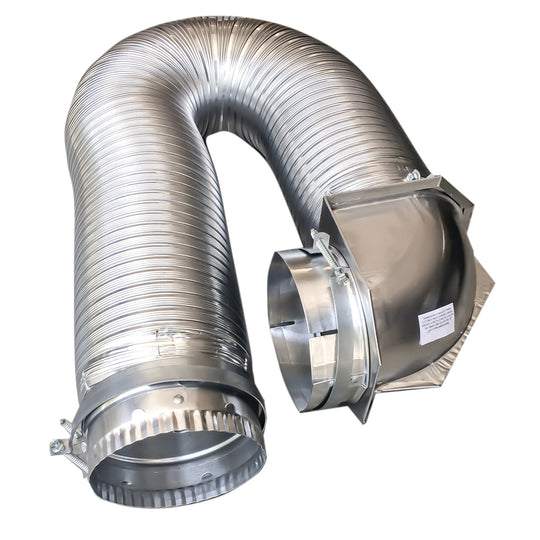 Builder's Best 4 In. x 8 Ft. UL Transition Duct Dryer Vent Kit with Close Elbow - view 2