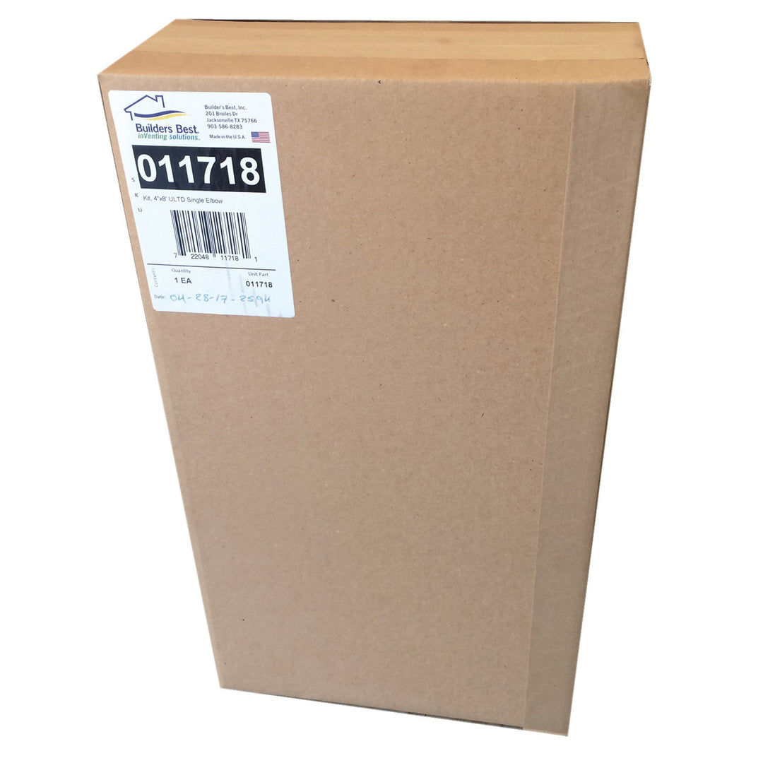 Builder's Best 4 In. x 8 Ft. UL Transition Duct Dryer Vent Kit with Close Elbow - view 6