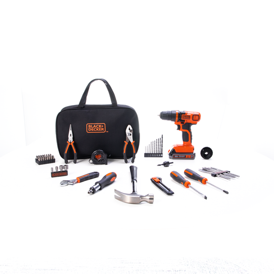BLACK+DECKER 20V MAX Cordless Drill/Driver with 68-Piece Project Kit and Bag - view 4