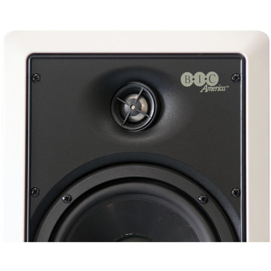 BIC America Muro 6.5-In. 2-Way Weather-Resistant In-Wall Speakers with Pivoting Tweeter, 150W, Pair - view 4
