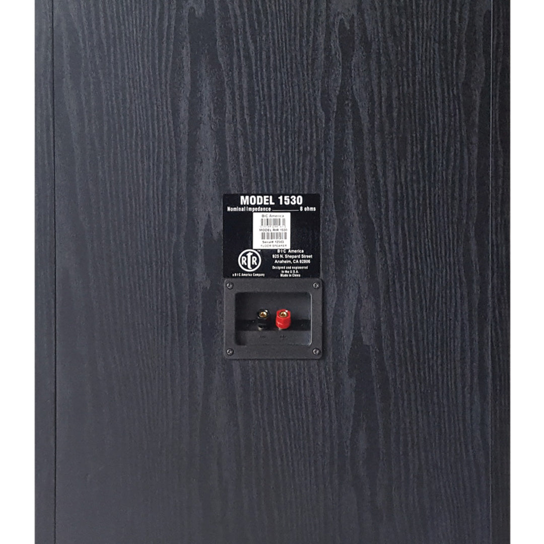 BIC America RtR 15-In. 3-Way Tower Floor Speaker, 325W, Black - view 4