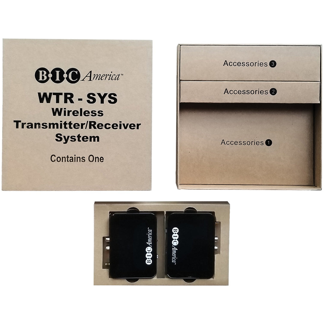 BIC America 4-Channel 2.4 GHz Wireless Audio Transmitter & Receiver Kit for Subwoofers & Speakers - view 3