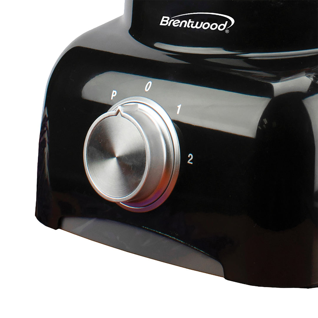 Brentwood 8-Cup Food Processor with Spiralizer & Julienne Discs, 2-Speed + Pulse, Black - view 4