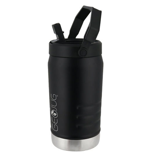 Brentwood Geojug 40 Oz. Vacuum-Insulated Stainless Steel Water Jug, Black