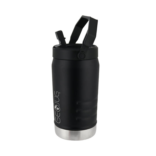Brentwood Geojug 40 Oz. Vacuum-Insulated Stainless Steel Water Jug, Black - view 2