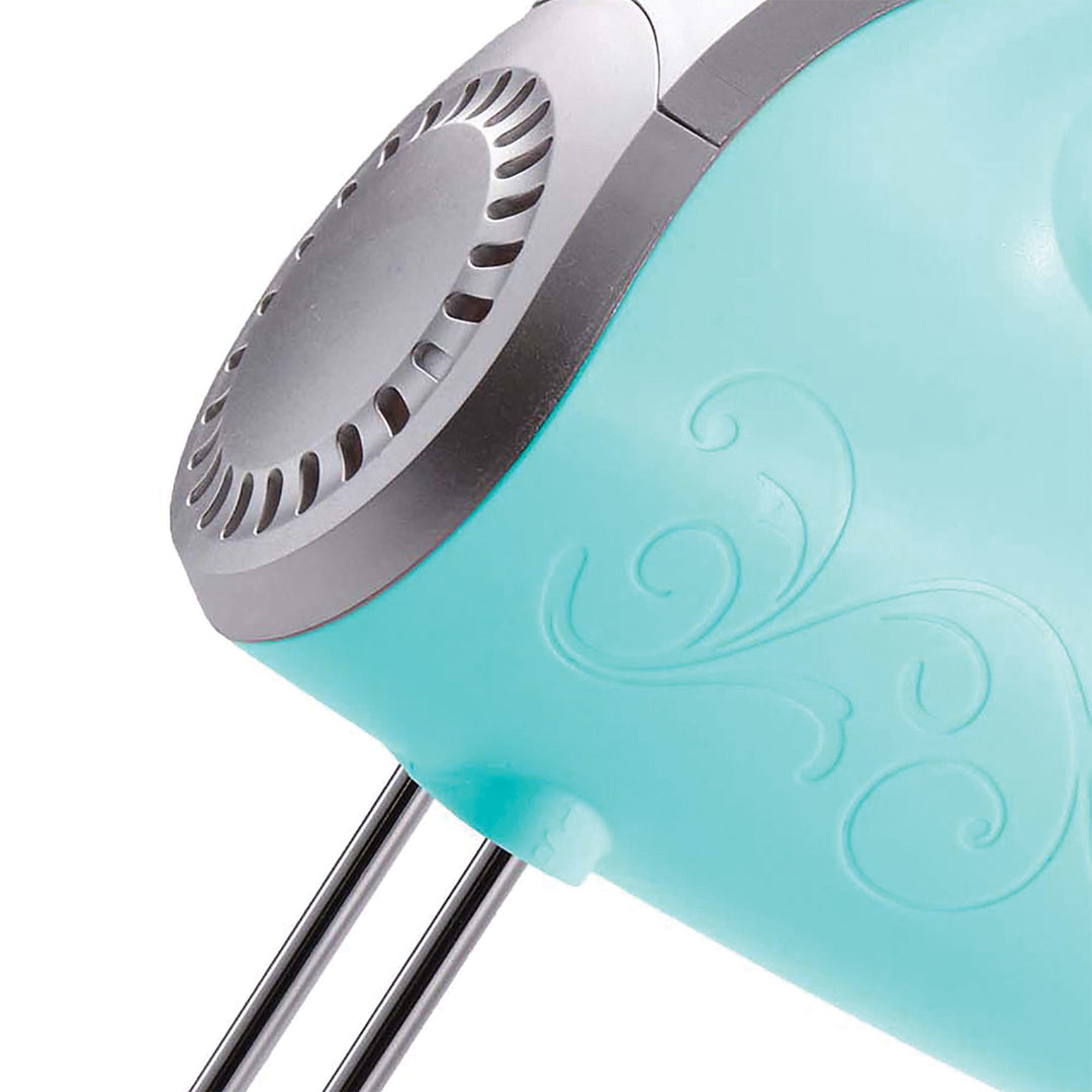 Brentwood Lightweight 5-Speed Electric Hand Mixer with Chrome Beaters, 150W, Blue - view 3