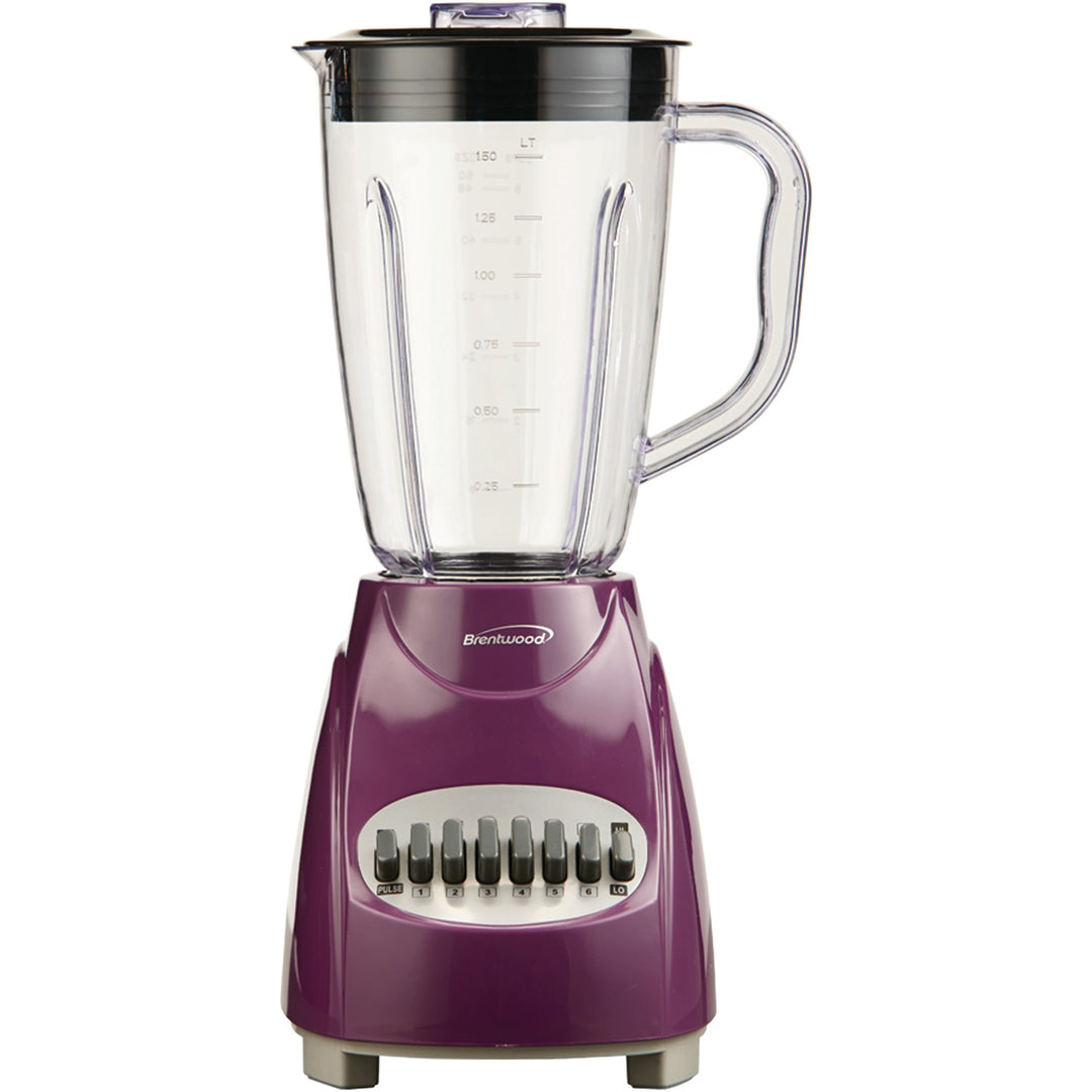 Brentwood 50-Oz. 12-Speed + Pulse Countertop Blender, 350W, Purple