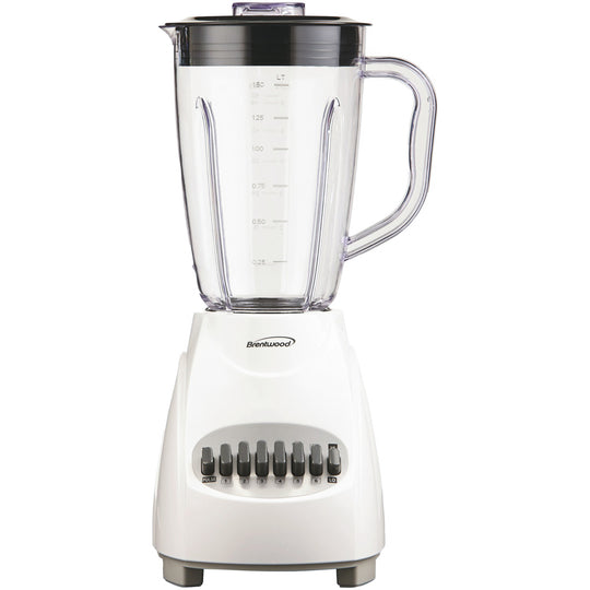 Brentwood 50 Oz. 12-Speed 350W Electric Blender, White